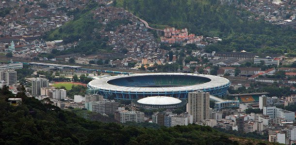 Maracana Stadium in Rio de Janeiro (view from Corcovado). Photo by Silviano. Copyrights reserved.
