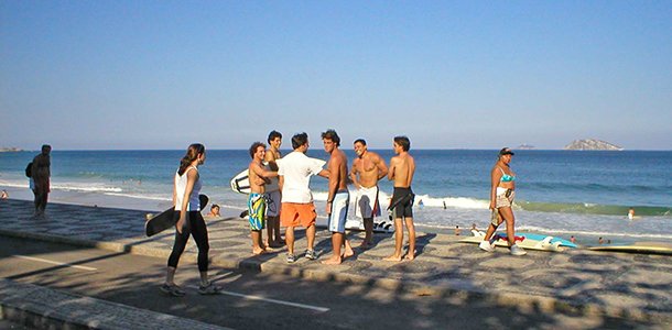 Leblon Beach Sidewalk