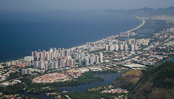 Barra da Tijuca and Recreio dos Bandeirates view from Pedra Bonita
